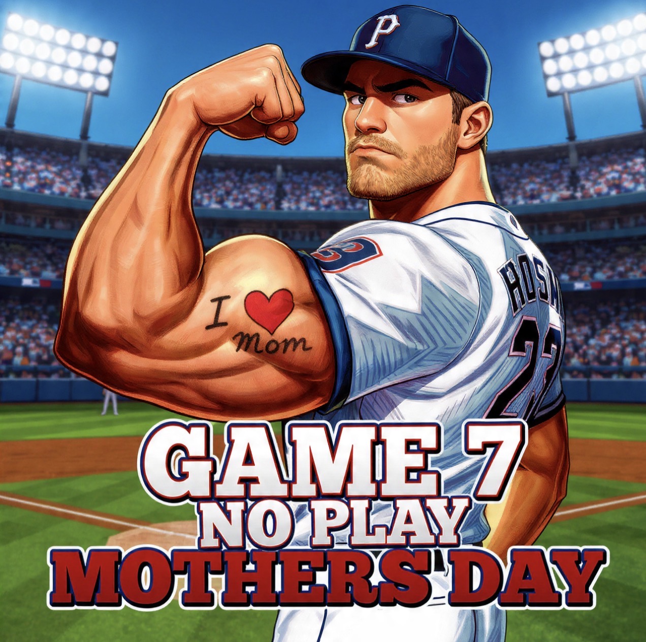 Game 7 No Play Mothers Day (Saturday Only) Logo
