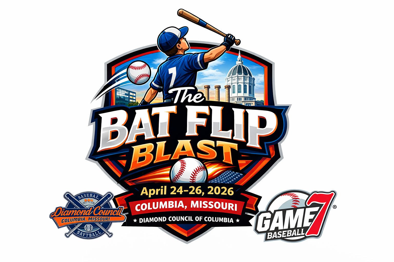 Bat Flip Blast Logo