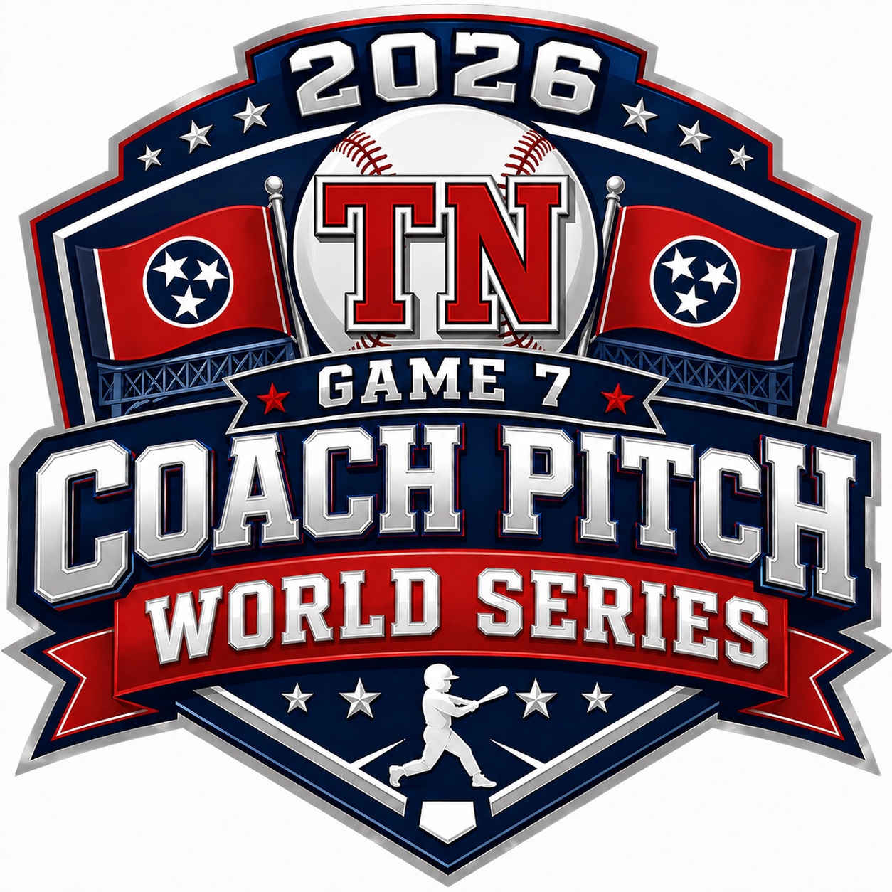 *NEW* TN Game 7 Coach Pitch World Series Logo