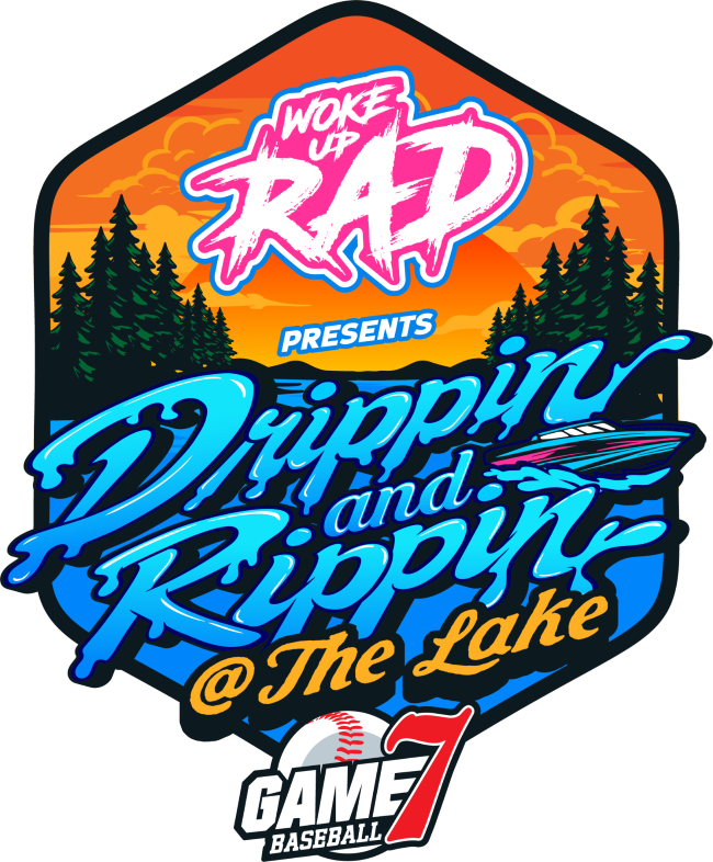 Woke Up RAD Drippin & Rippin @ the Lake Logo