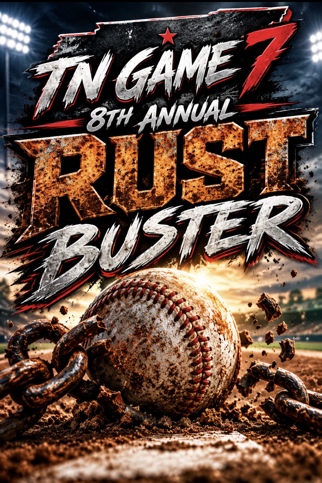 TN Game 7 8th Annual Rust Buster (FREE EVENT) Logo